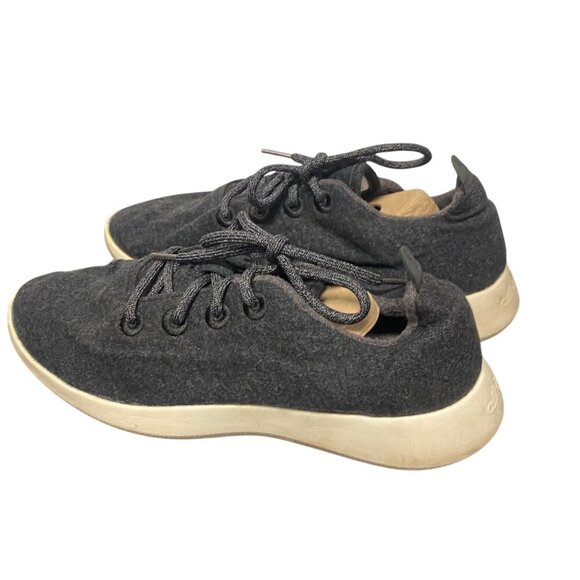 Allbirds Mens Wool Runners WRM11 Black Lace-Up Sneakers With Minor Wear - Picture 16 of 16